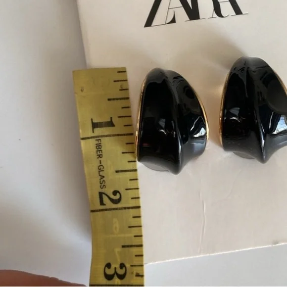 NWT Zara Resin Hoop Earrings - Picture 11 of 12